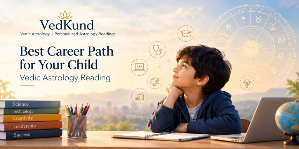 Best career path for your child Vedic astrology reading exploring natural talents, career strengths, education and professional direction.